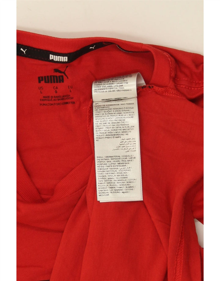 Puma muška majica s grafičkim motivima, veliki crveni pamuk
