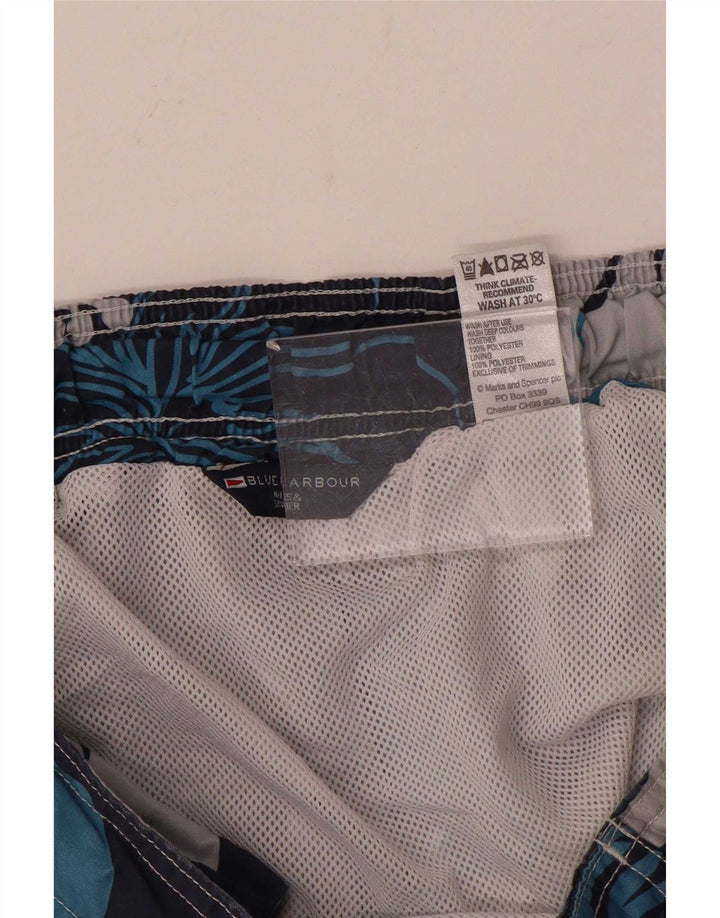 Marks & Spencer muške kratke hlače za plivanje Blue Harbor srednje tamnoplave cvjetne boje