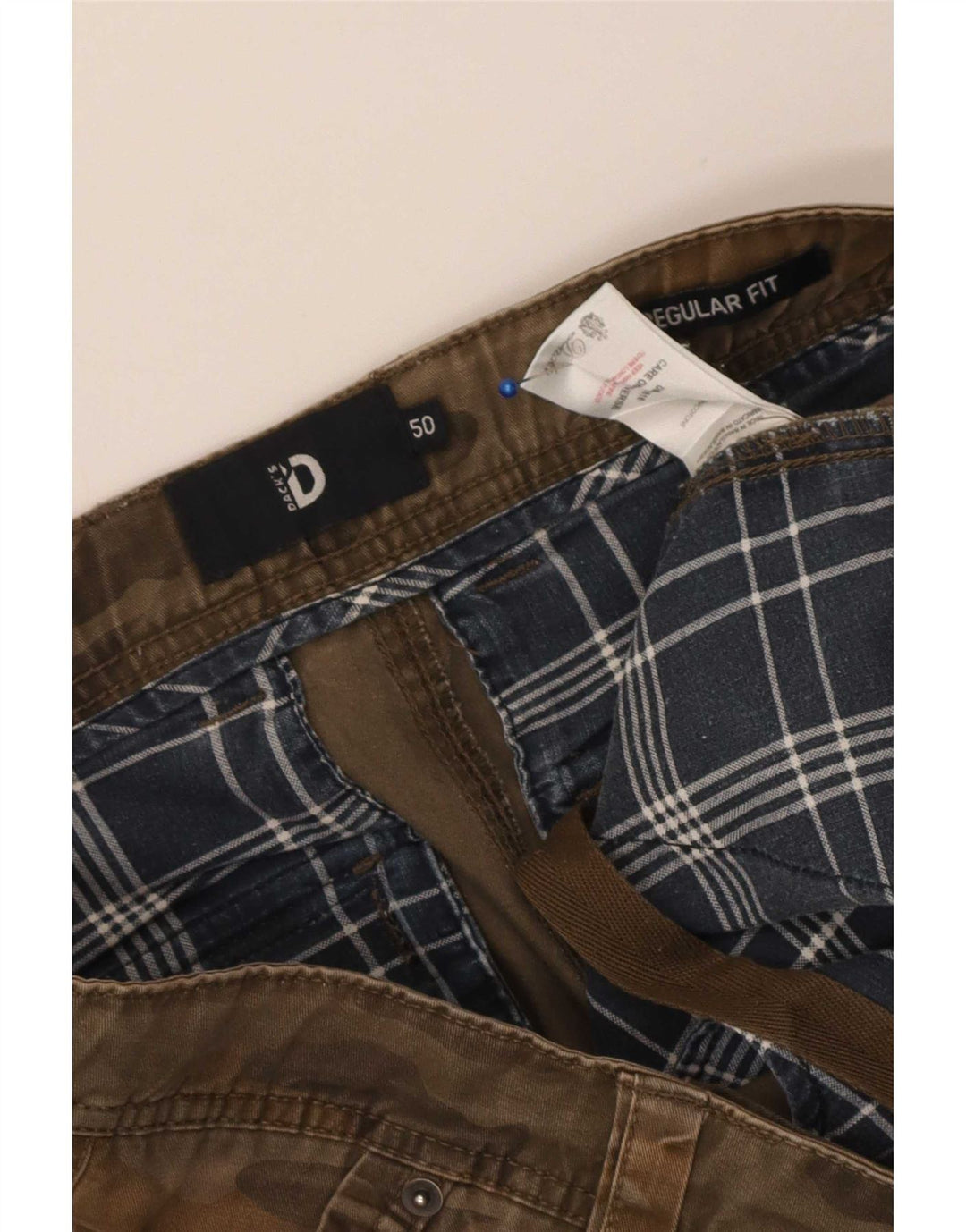 Dack's Regular Fit Cargo kratke hlače IT 50 Large W36 smeđe kamuflažne