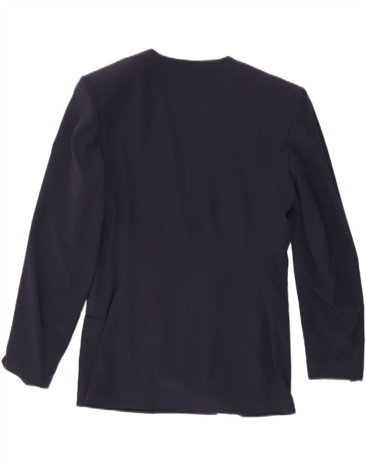 VINTAGE ženski sako s dvorednim kopčanjem IT 44 Srednje tamnoplava