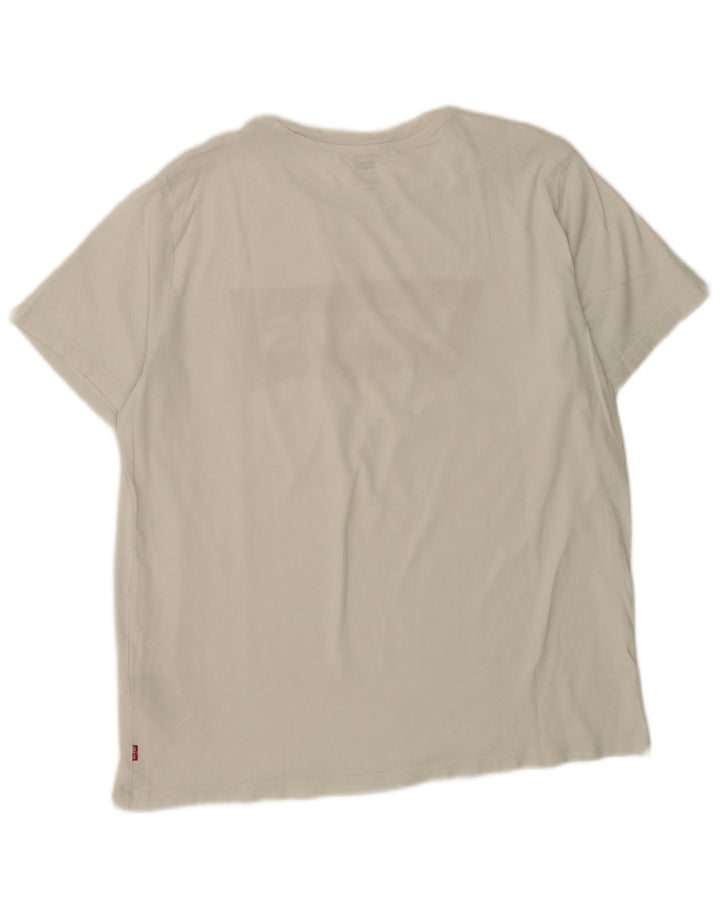 Levi's muška majica s grafičkim motivima, veliki bijeli pamuk