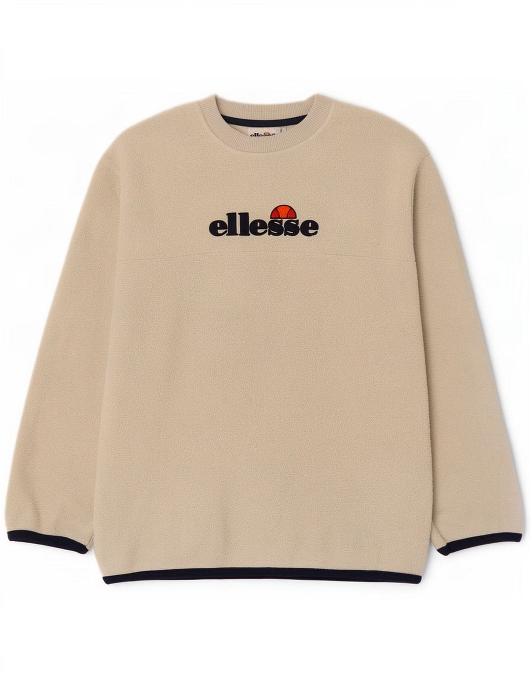Ellesse Muški džemper od flisa s grafikom Mali bež poliester