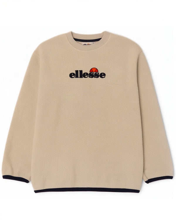 Ellesse Muški džemper od flisa s grafikom Mali bež poliester