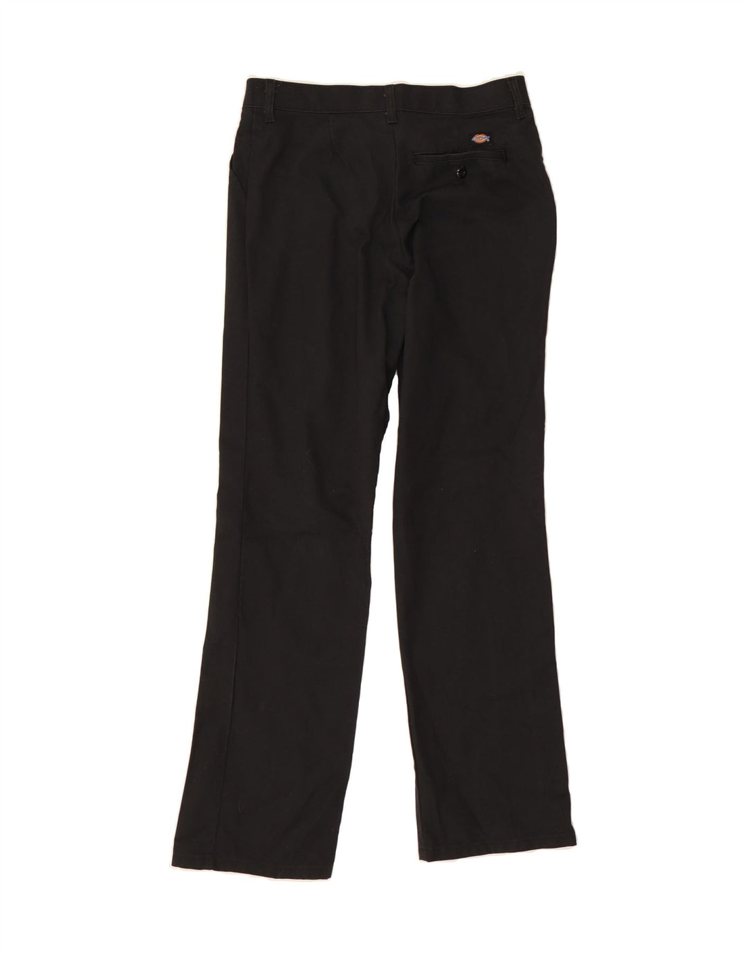 DICKIES Womens Straight Chino Trousers US 4 Small W30 L31 Black Polyester Vintage Dickies and Second-Hand Dickies from Messina Hembry 