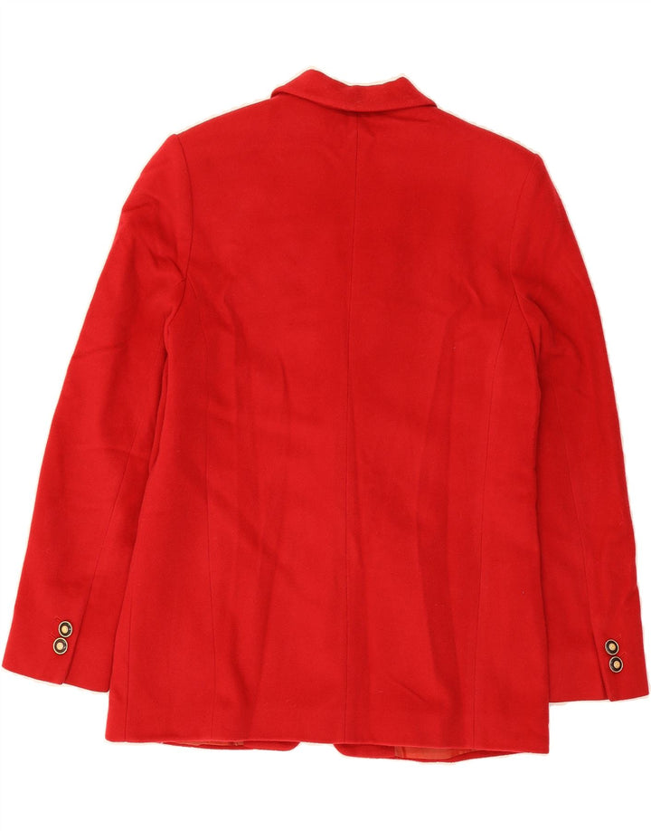 MAYERLINE Womens Oversized 2 Button Blazer Jacket UK 10 Small  Red Wool Vintage Mayerline and Second-Hand Mayerline from Messina Hembry 