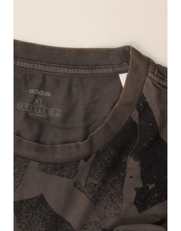 ADIDAS muška majica s apstraktnim uzorkom XL siva