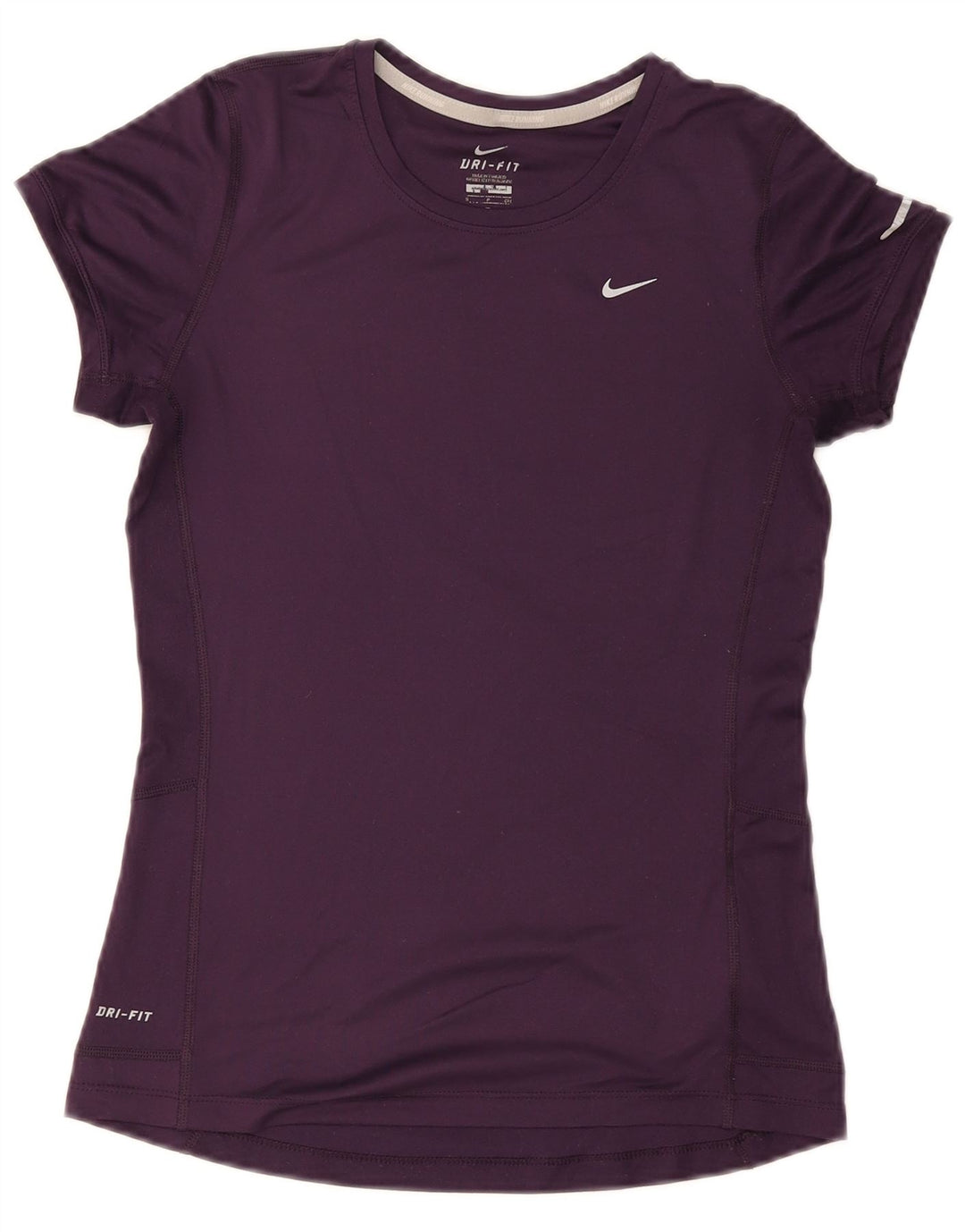 Nike Ženska Dri Fit majica kratkih rukava UK 8 Mali ljubičasti poliester