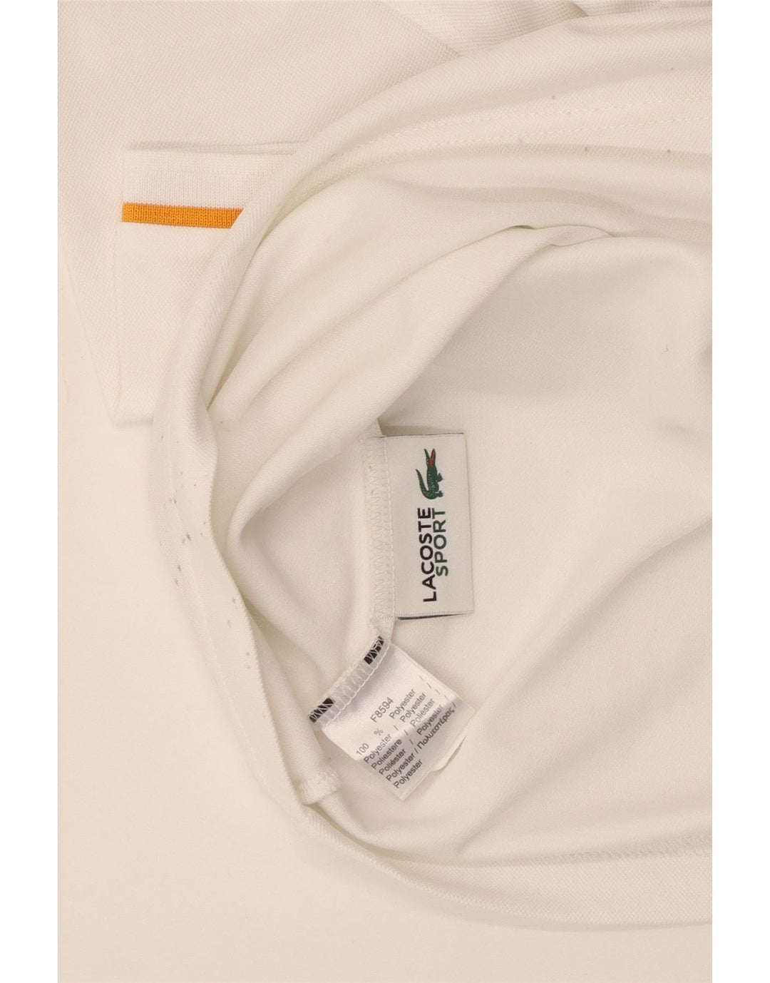 LACOSTE muška polo majica srednje bijele boje od poliestera
