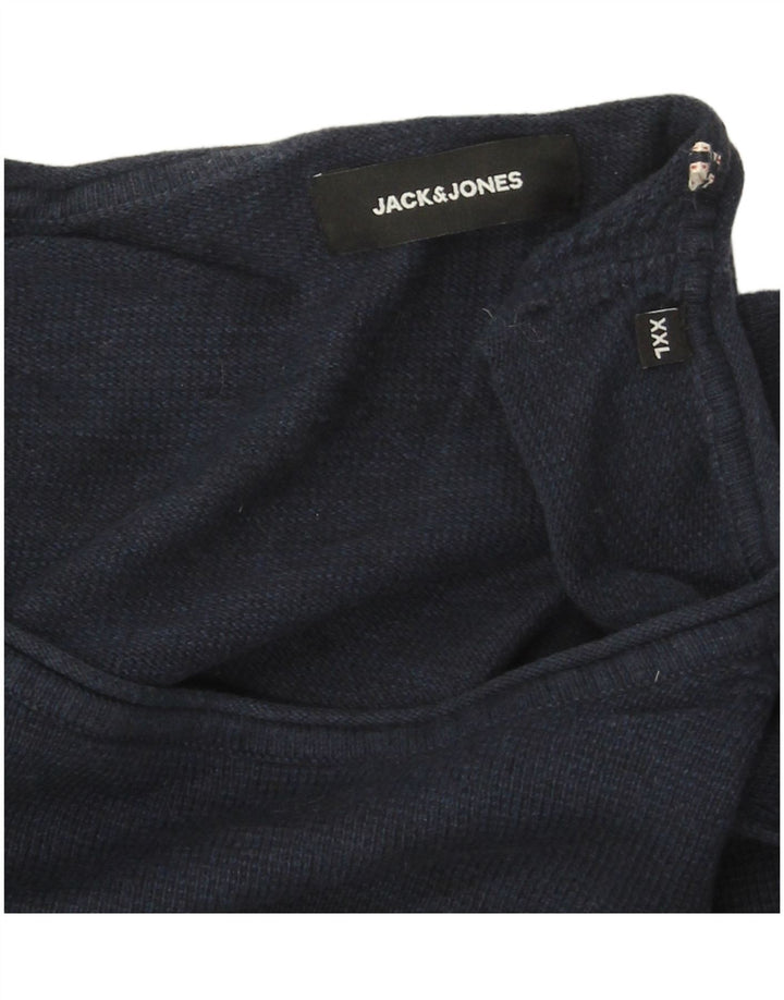 Jack & Jones muška majica dugih rukava 2XL tamnoplava