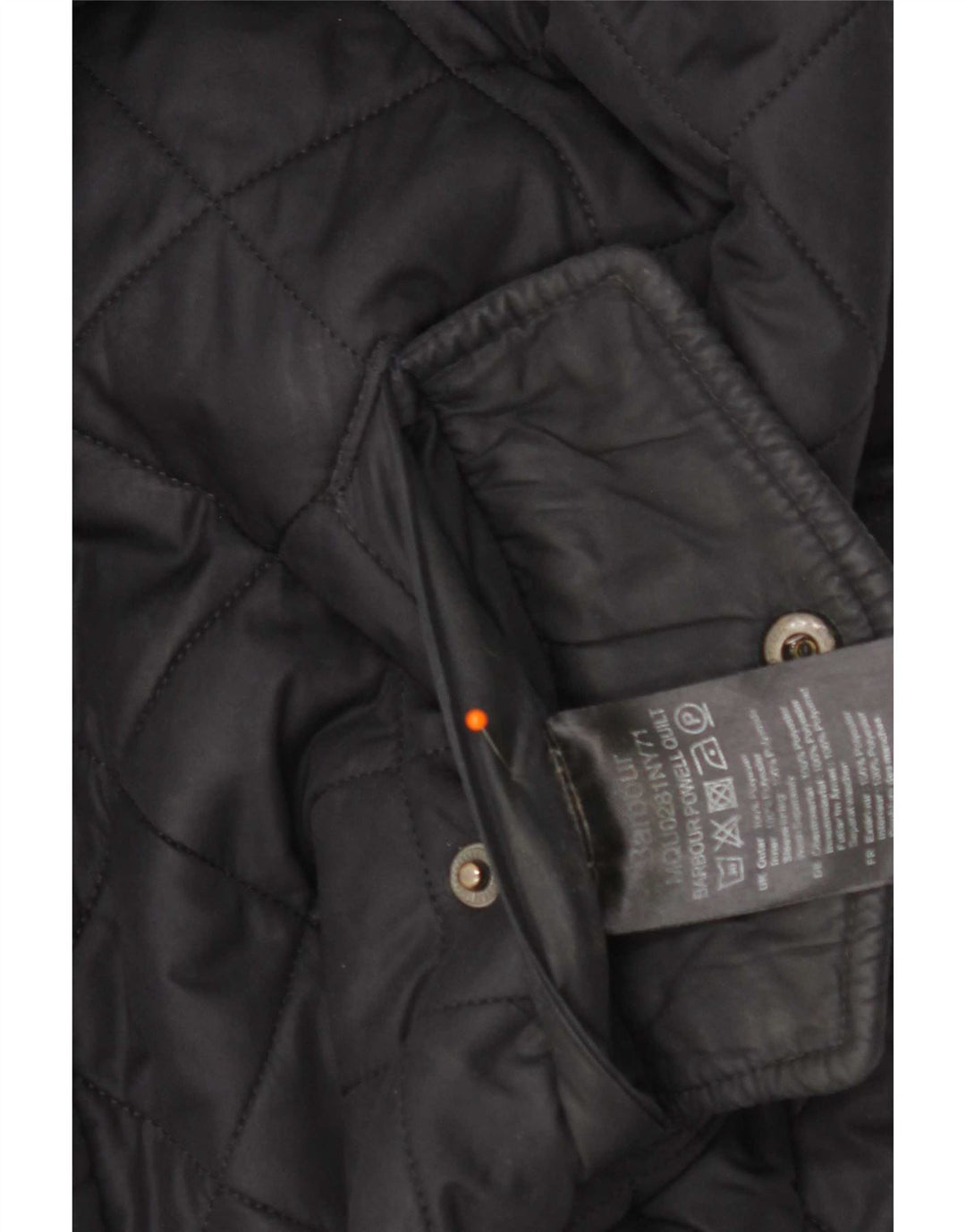 Barbour muška prošivena jakna UK 36 mala tamnoplava poliester