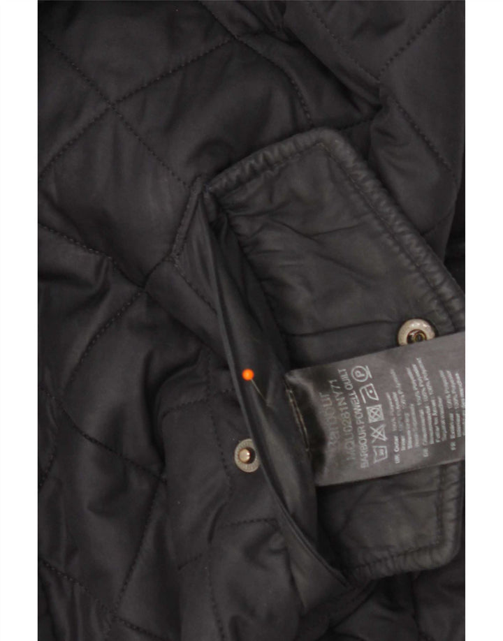 Barbour muška prošivena jakna UK 36 mala tamnoplava poliester
