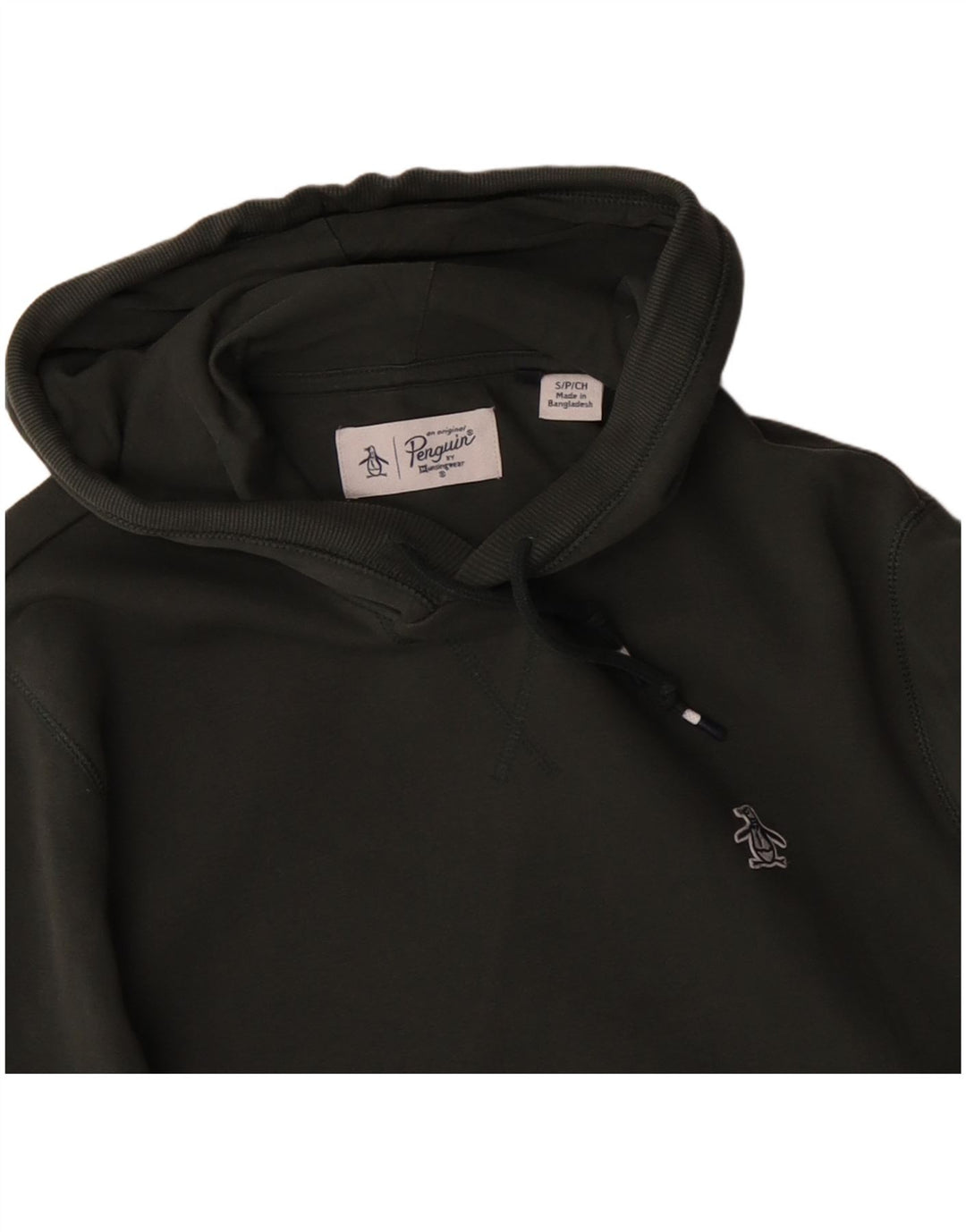 PINGVIN Muška majica s kapuljačom, mali zeleni pamuk