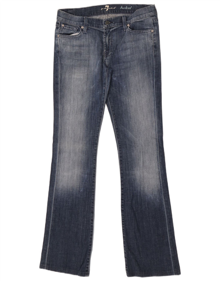 7 For All Mankind Ženske Bootcut traperice W28 L33 Plavi pamuk