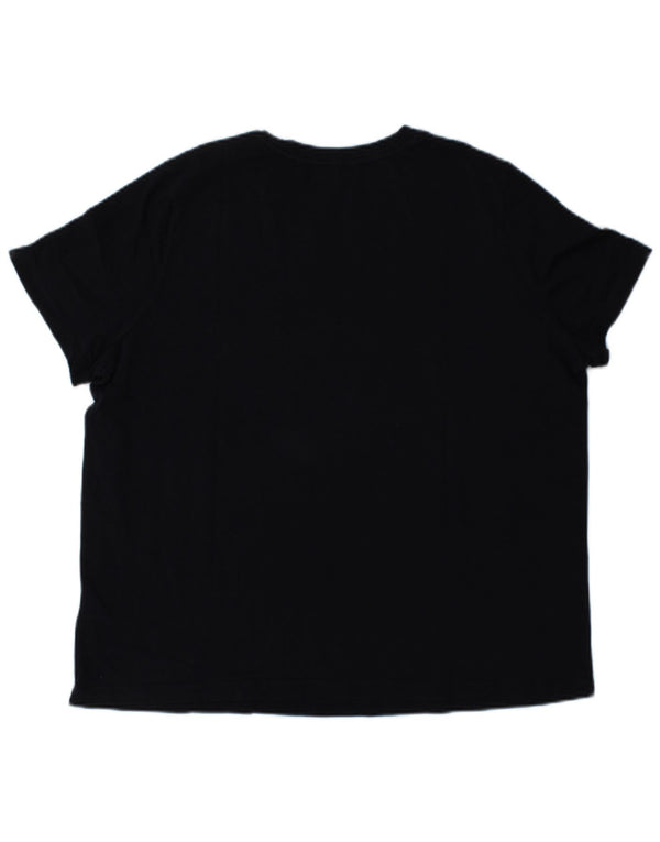 TOMMY HILFIGER Ženska grafička majica kratkih rukava UK 18 XL tamnoplavi pamuk