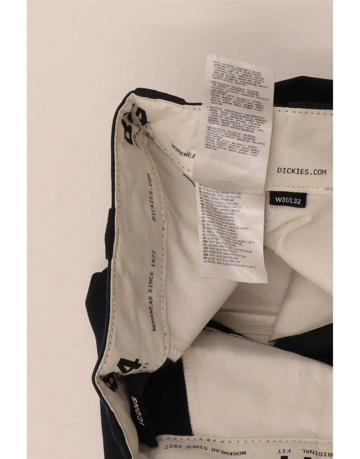 Dickies muške ravne chino hlače W31 L32 tamnoplavi poliester