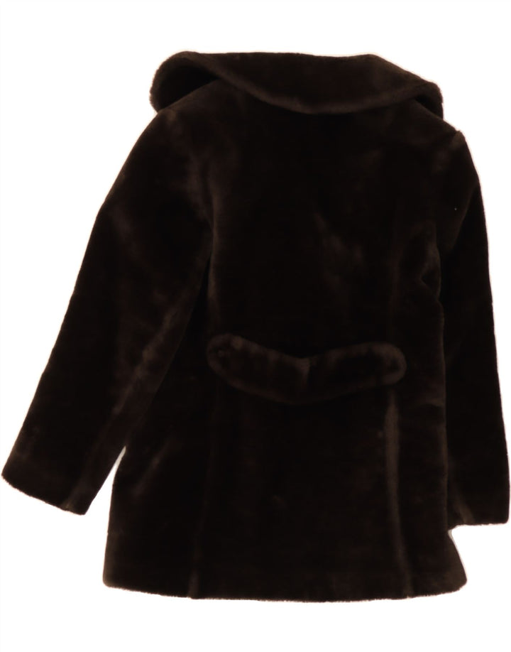 GLENSEA Womens Faux Fur Double Breasted Coat US 12 Large Brown Vintage Glensea and Second-Hand Glensea from Messina Hembry 
