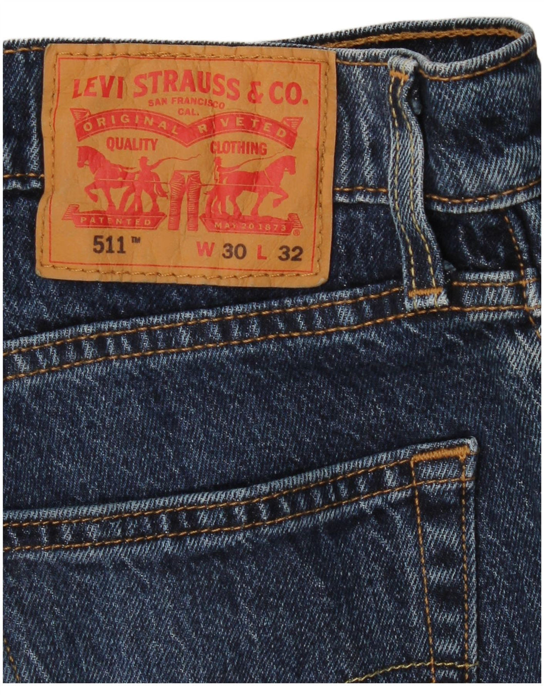 LEVI'S muške 511 uske traperice W30 L28 plavi pamuk