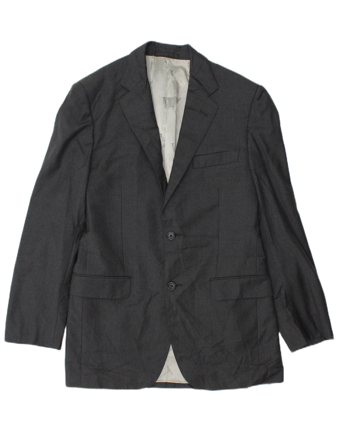 Aquascutum muška jakna sa 2 gumba UK 36 Mala siva vuna