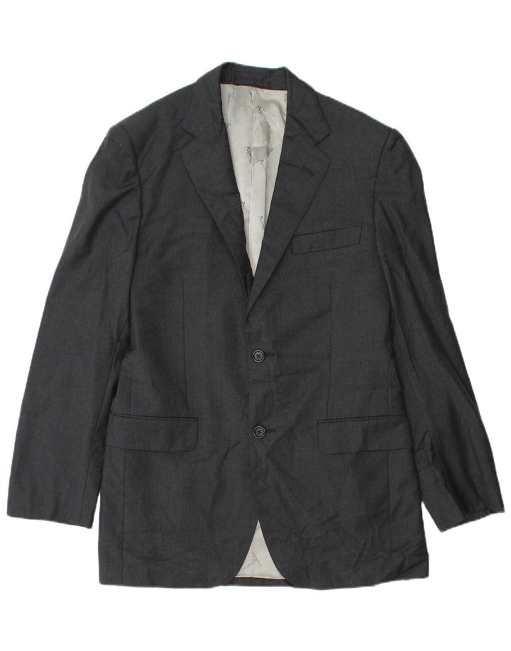 Aquascutum muška jakna sa 2 gumba UK 36 Mala siva vuna