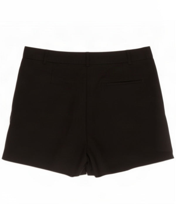 Zara ženske ležerne kratke hlače visokog struka UK 14 XL W32 crni pamuk