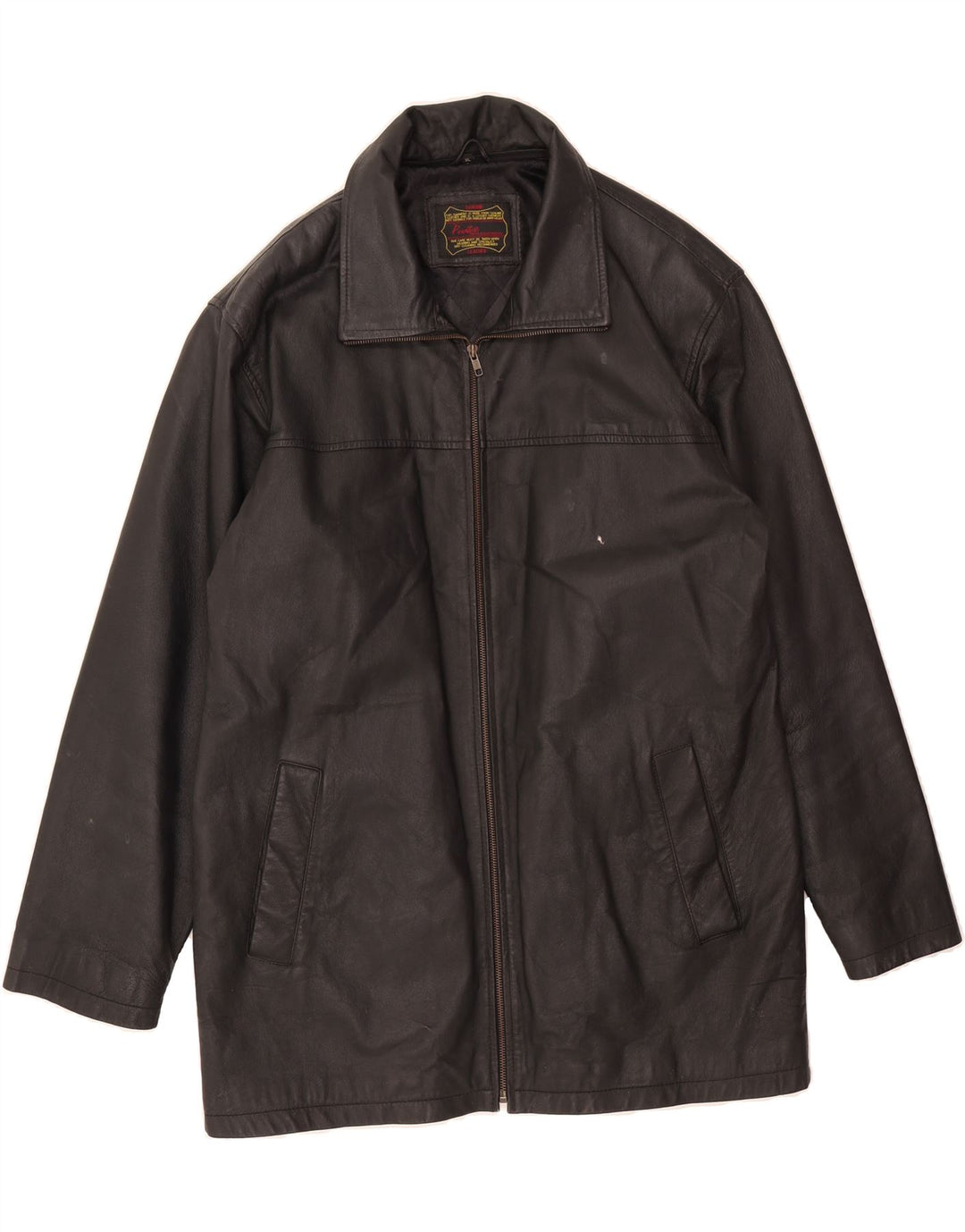 POINTERS Mens Leather Jacket UK 42 XL Black Leather Vintage Pointers and Second-Hand Pointers from Messina Hembry 