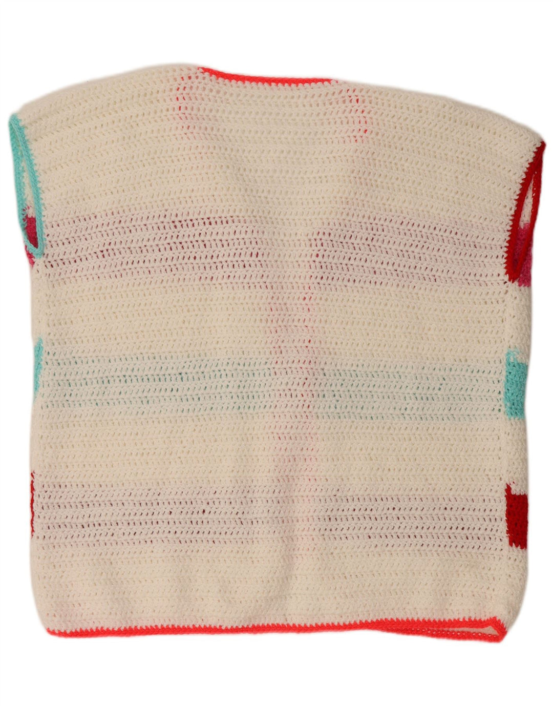 VINTAGE ženski kardigan pulover bez rukava UK 18 XL na bijele pruge