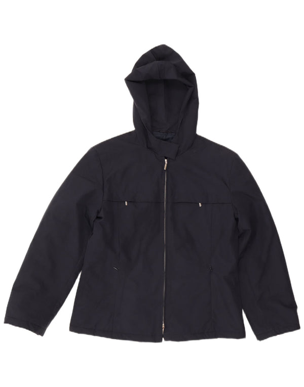 Ženska vjetrovka s kapuljačom Marella UK 12 Medium tamnoplavi poliester