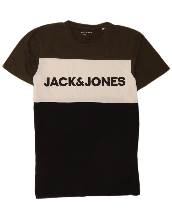 Jack & Jones muška grafička majica kratkih rukava, veliki raznobojni blok u boji