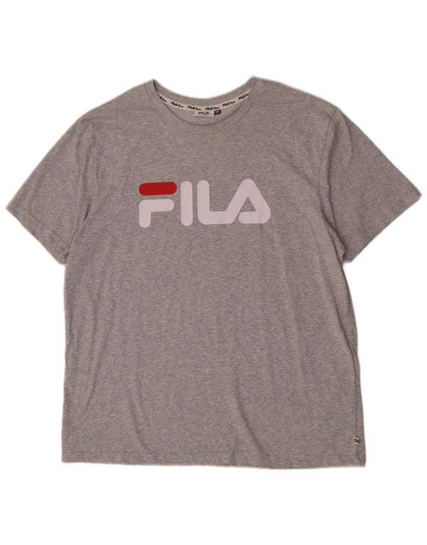 Fila muška majica kratkih rukava s grafičkim motivima, 2XL sivi flekasti pamuk