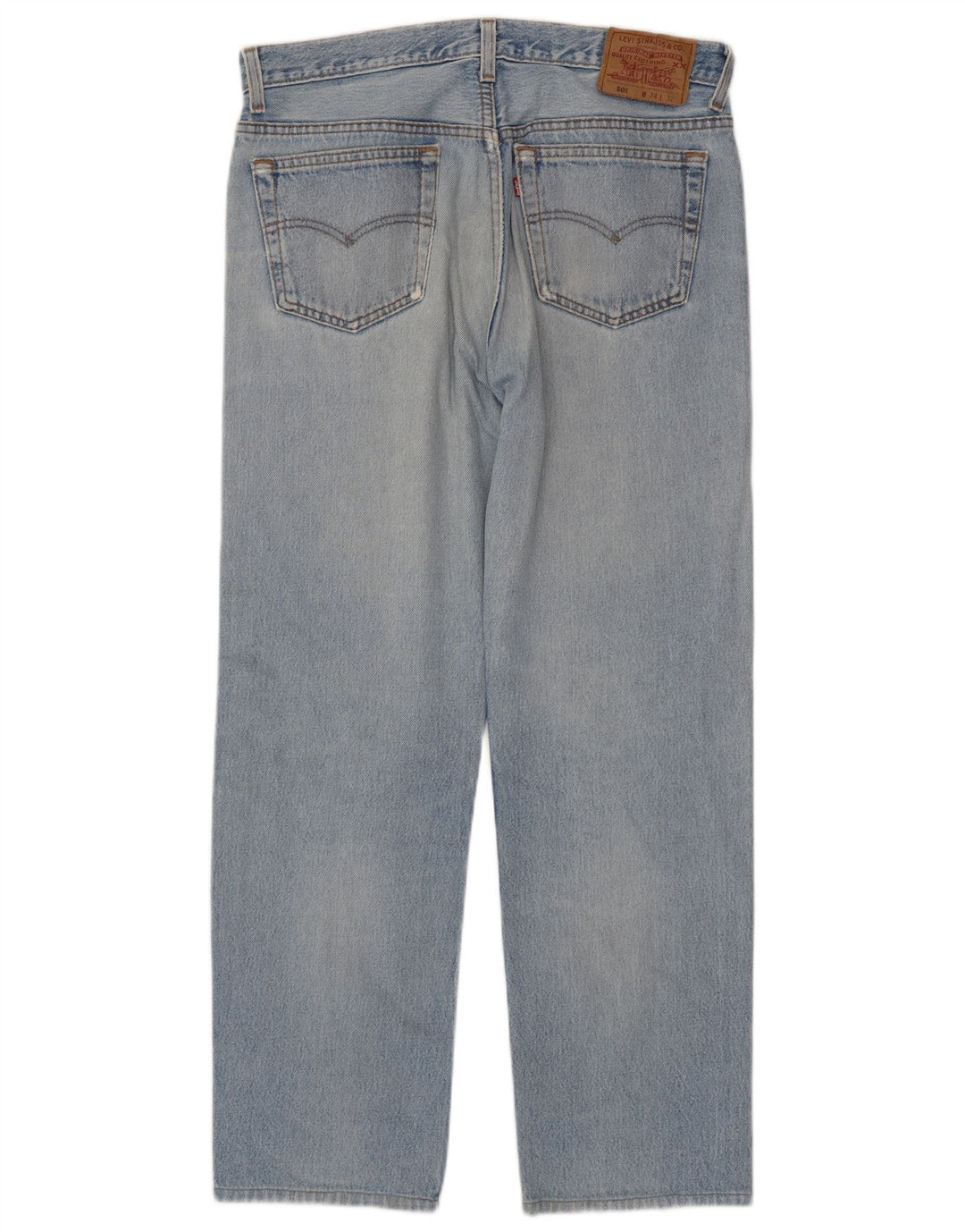 Levi's muške 501 ravne ravne traperice W34 L29, plavi pamuk