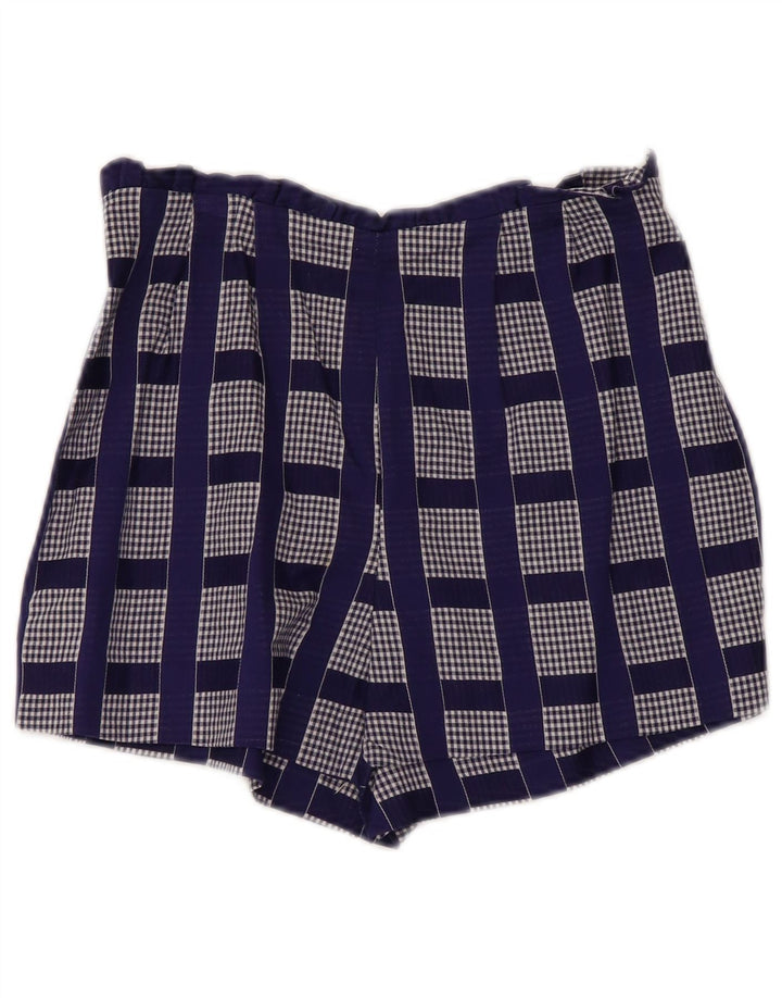 Vintage ženski dvodijelni set UK 2 2XS plavi karirani