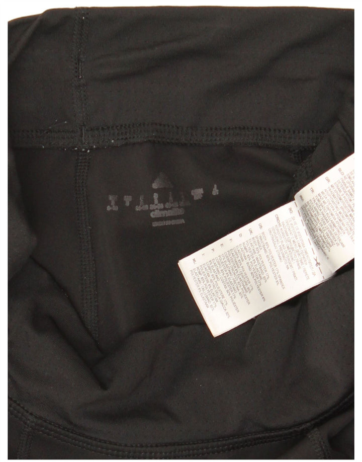 Adidas ženske tajice UK 8/10 male crne poliesterske