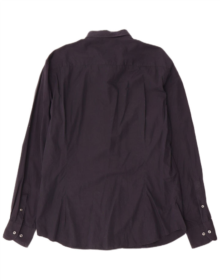 MASSIMO DUTTI Muška uska košulja XL tamnoplavi pamuk