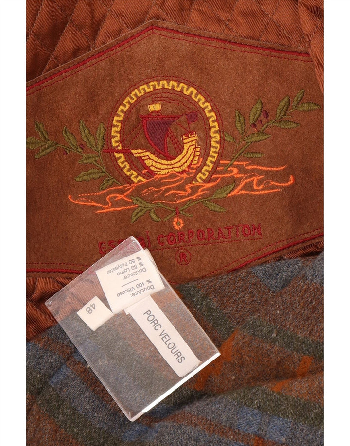 Vintage muška antilop jakna IT 48 Srednje smeđa antilop koža