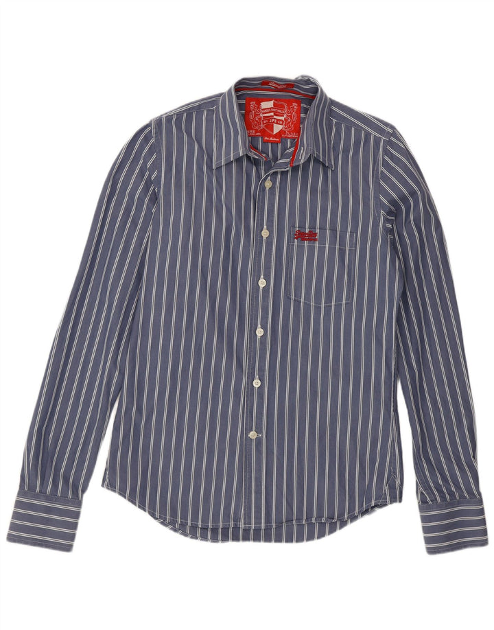 Superdry muška košulja srednje plave pamučne pruge
