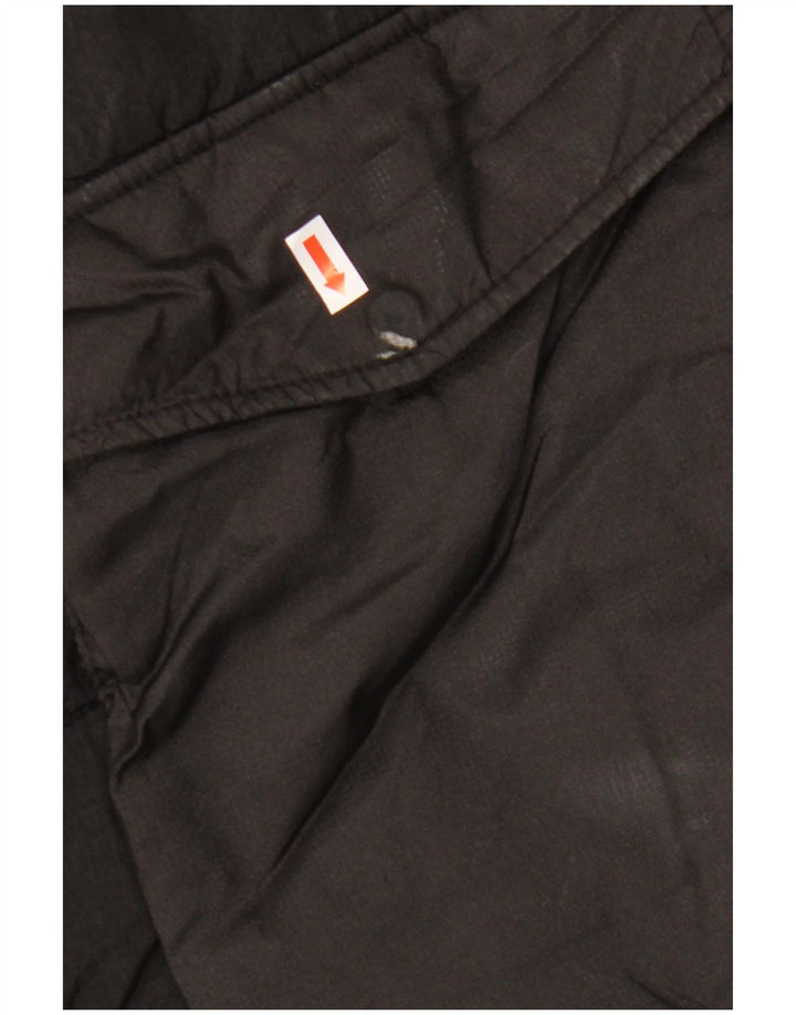 JACK & JONES Muška podstavljena jakna s kapuljačom UK 40 Veliki crni najlon