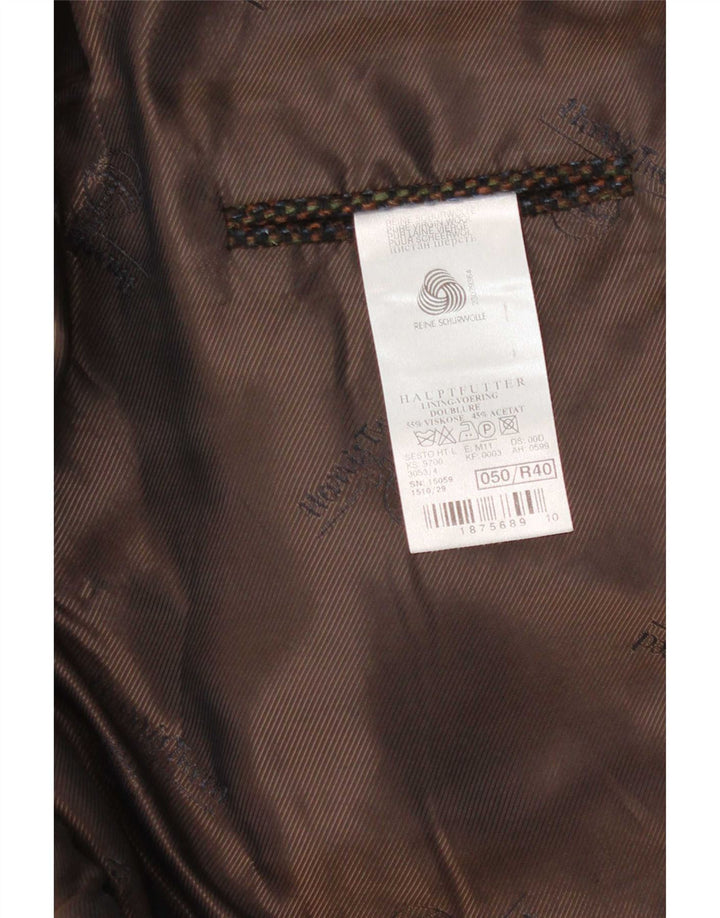 Harris Tweed muška jakna sa 3 gumba Mario Barutti IT 50 Large Brown
