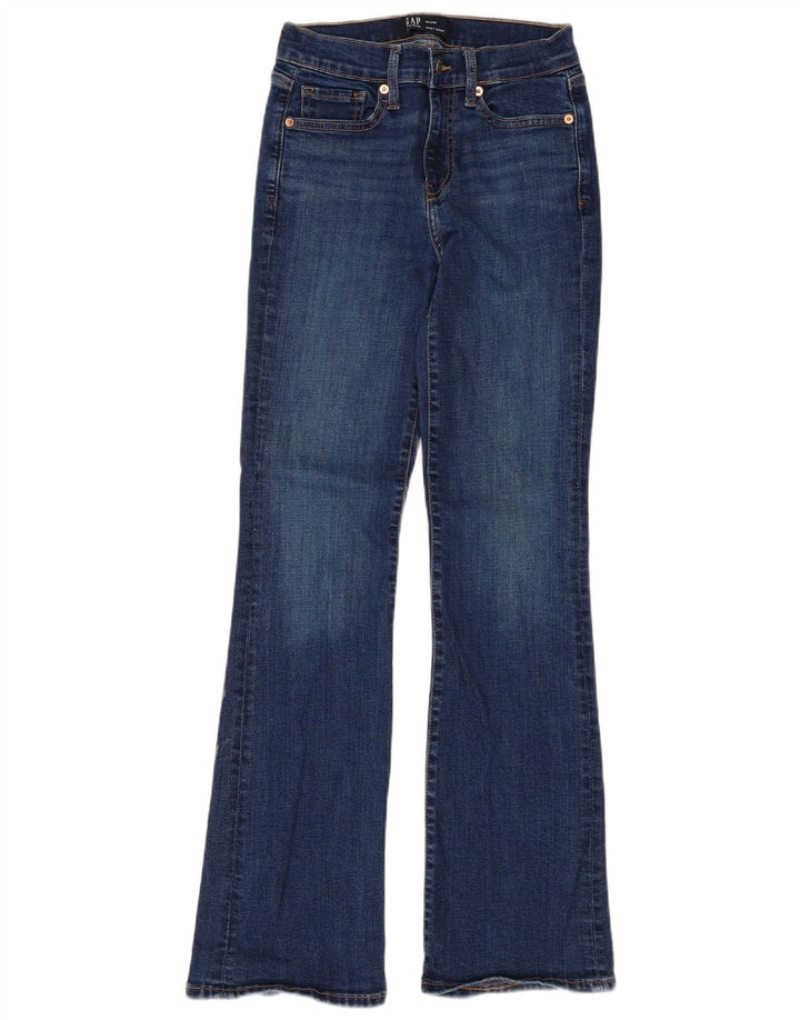 Ženske traperice Gap Bootcut W24 L29 tamnoplavi pamuk