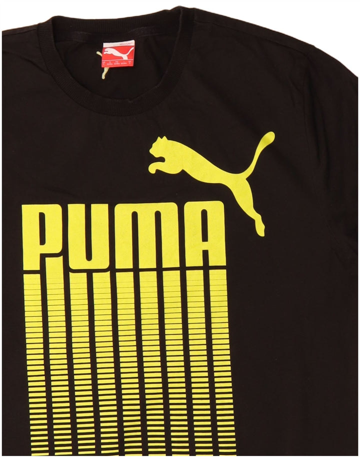 Puma muška majica s grafičkim motivima, veliki crni pamuk