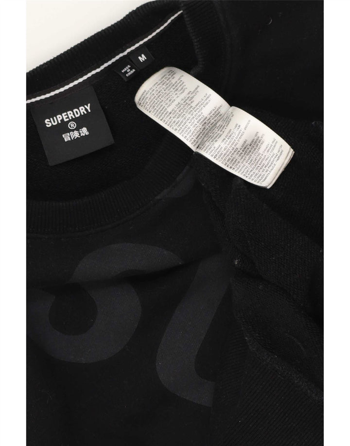 Superdry muška trenirka s grafičkim motivima Srednji crni pamuk