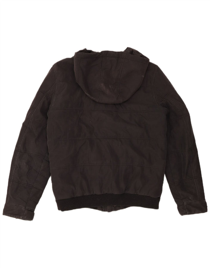 JACK & JONES Muška podstavljena jakna s kapuljačom UK 38 srednji crni poliester