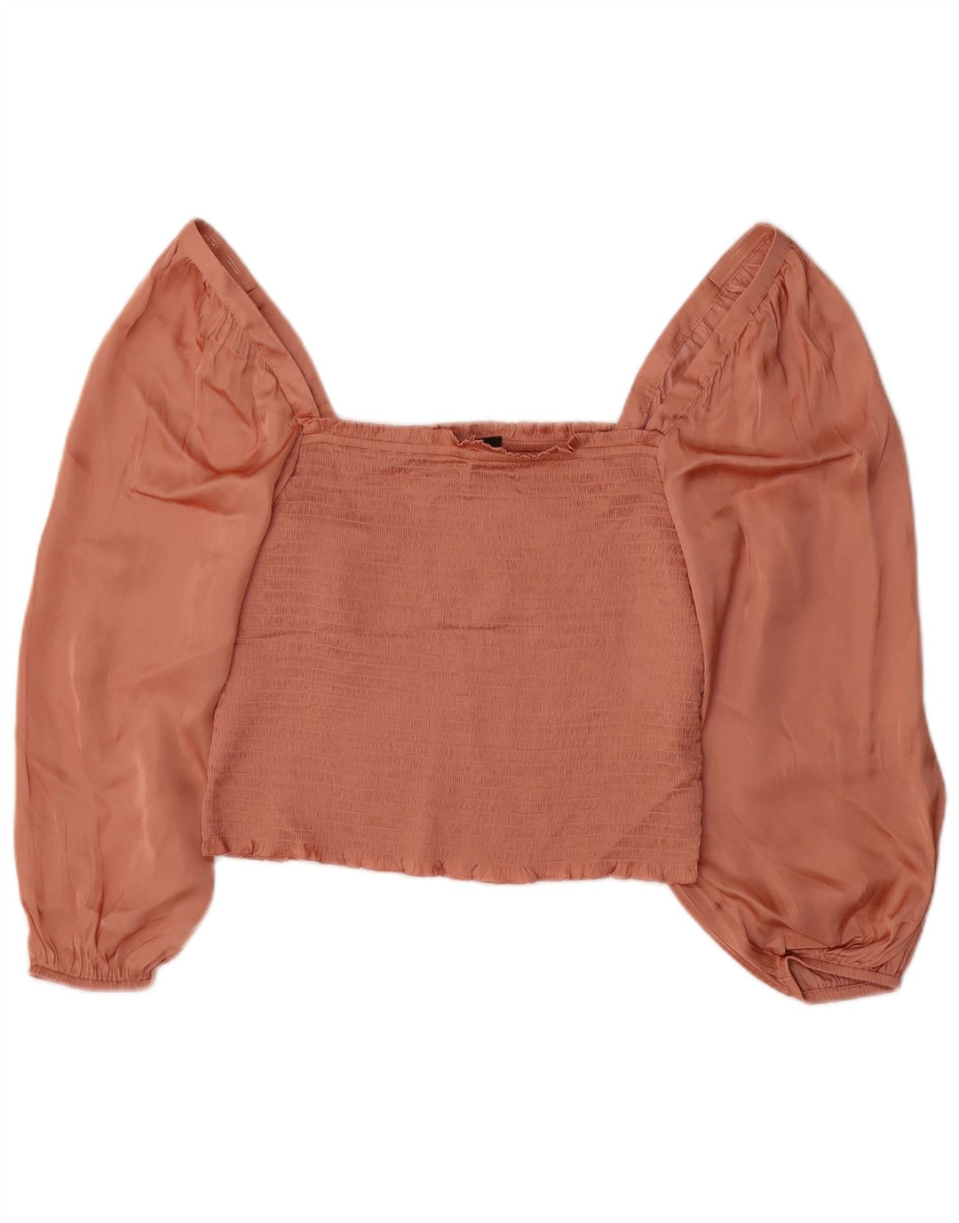 J. Crew Ženski gornji dio bluze dugih rukava UK 14 Veliki ružičasti poliester