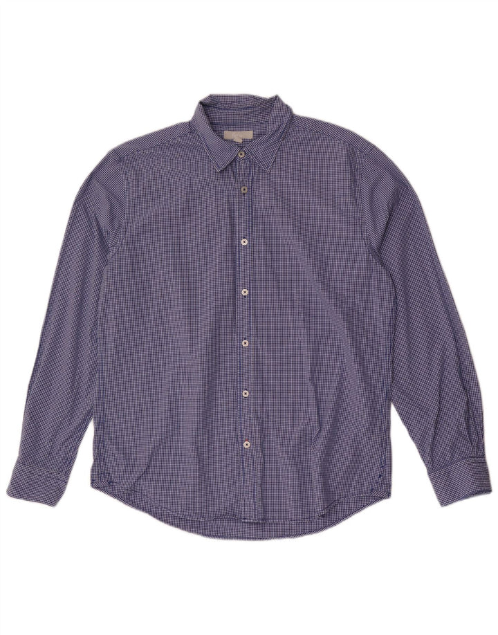 Boden muška uska košulja Large Blue Gingham pamuk