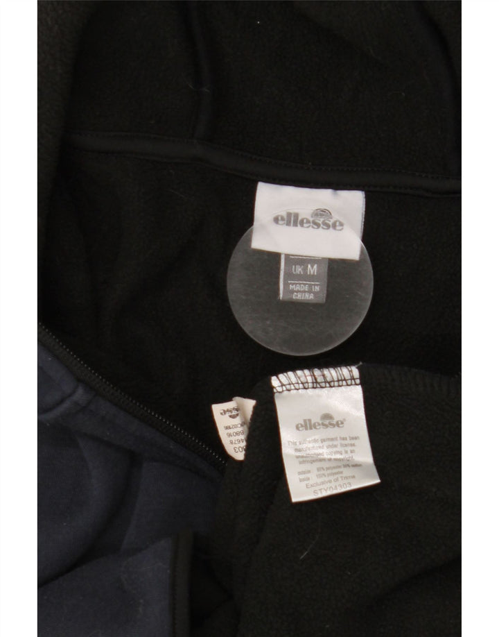 ELLESSE Muška majica s kapuljačom i izrezom s patentnim zatvaračem, srednji tamnoplavi poliester