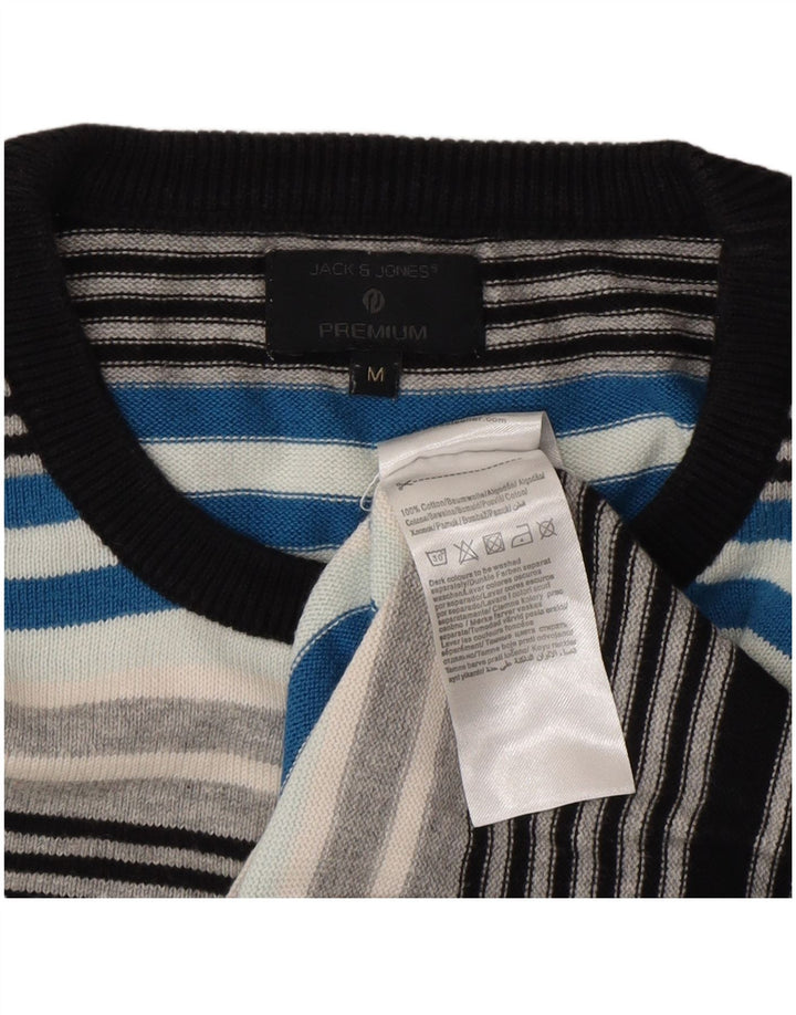 Jack & Jones muški džemper s okruglim izrezom srednje raznobojnih pruga