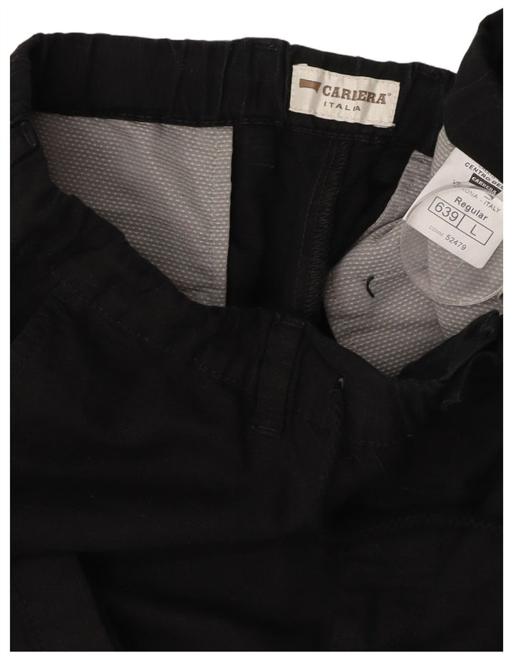 CARRERA Muške chino kratke hlače VERONA Large W36 crni pamuk