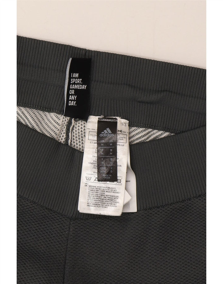 Ženske hlače za trenirku Adidas UK 14 poliester srednje sive boje