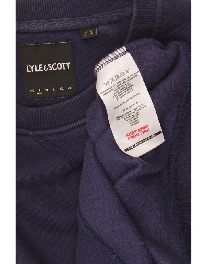 Lyle & Scott muška trenirka mali tamnoplavi pamuk