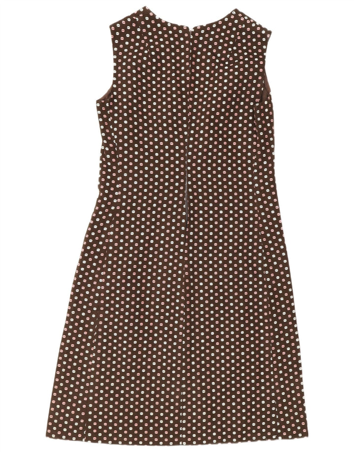 Vintage ženski set od 2 komada s 3 gumba IT 48 XL, smeđa točkasta