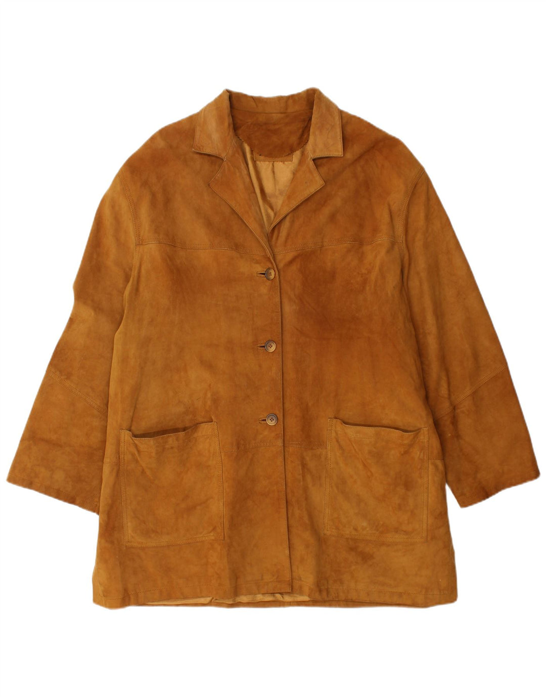 VINTAGE Ženska antilop jakna UK 18 XL smeđa koža